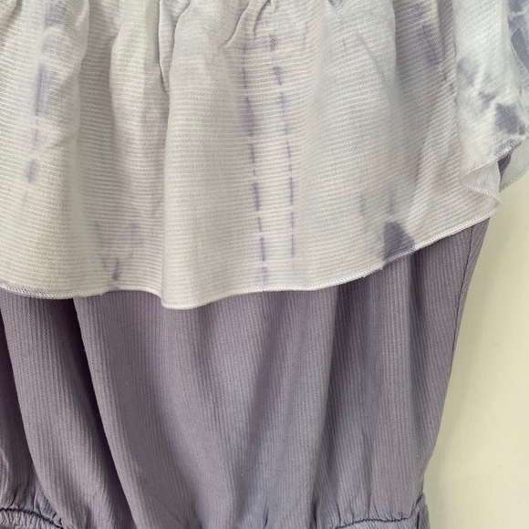 Purple & White Romper Size Small - Picture 3 of 5